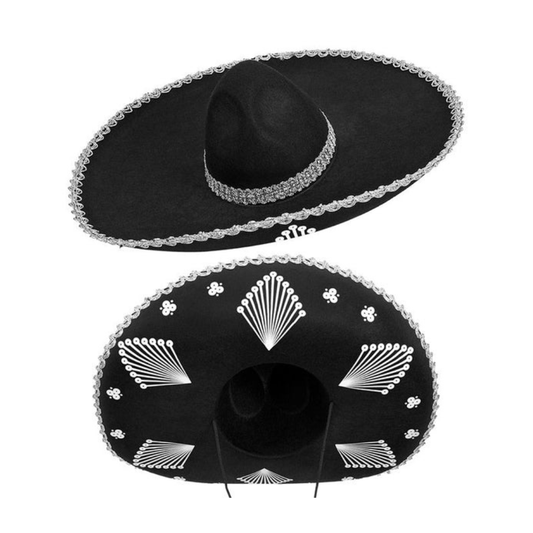 Alpha 55 Sombrero Feutre JDLM Noir – Déguisement