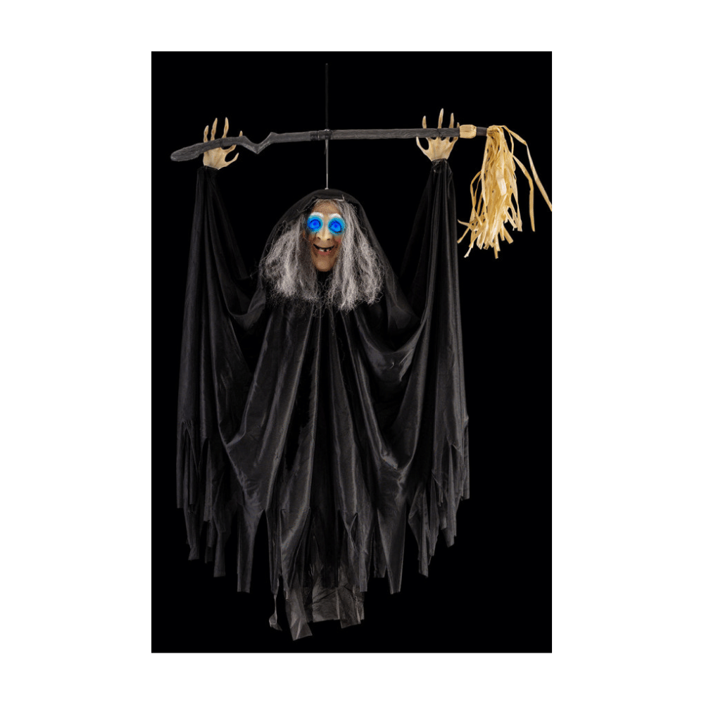 Alpha 55 Sorcière avec balai à suspendre Halloween