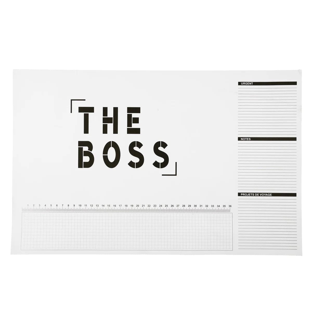 Sous main papier "the boss" 50x32 cm