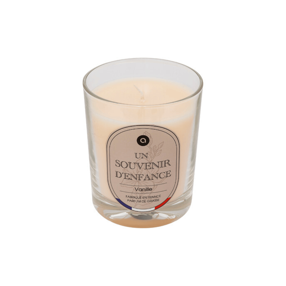 Alpha 55 Souvenir d'enfance Bougie Parfumée Nibi 180 g en Pot Verre Élégant