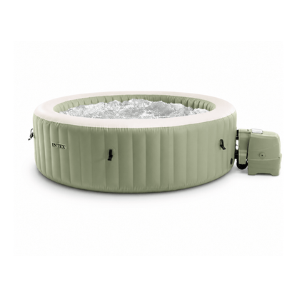 Alpha 55 Spa gonflable Spa gonflable à bulles 8 places Vert olive
