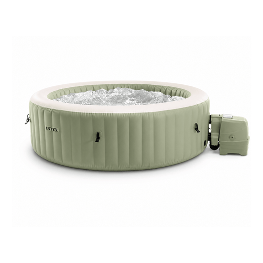 Alpha 55 Spa gonflable Spa gonflable à bulles 8 places Vert olive