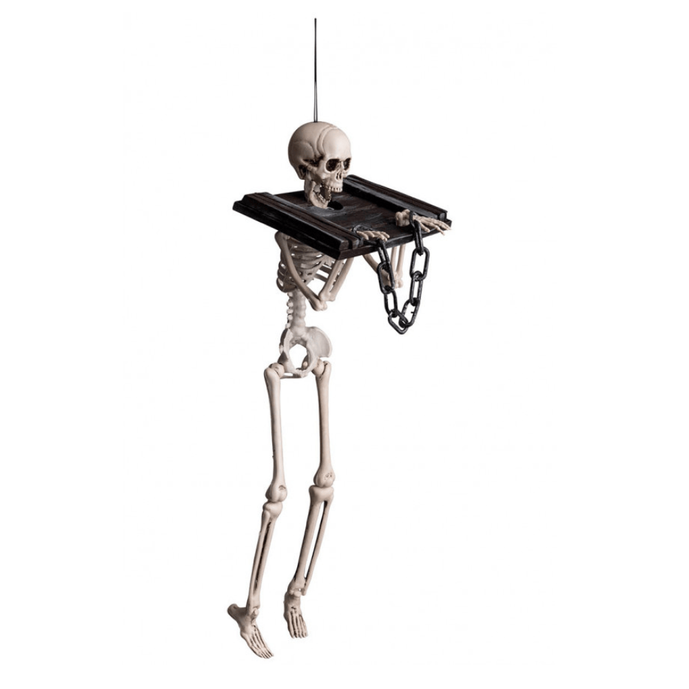 Alpha 55 Squelette 40 cm avec Chaîne Décoration Halloween