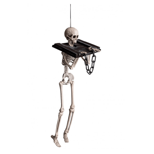 Alpha 55 Squelette 40 cm avec Chaîne Décoration Halloween