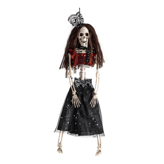Alpha 55 Squelette féminin à suspendre avec jupe – Halloween