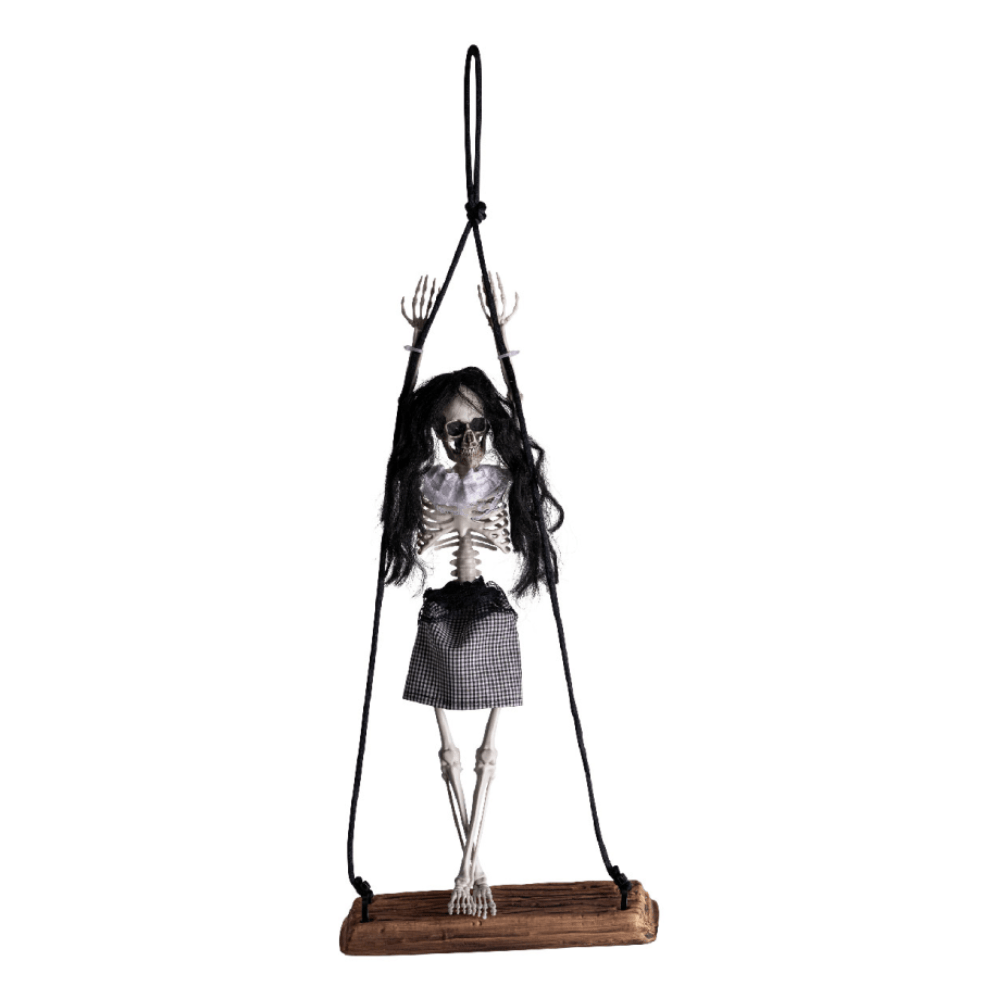Alpha 55 Squelette Fille sur Balançoire 65 cm – Halloween