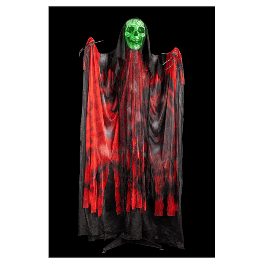 Alpha 55 Squelette sur piédestal déco Halloween