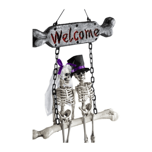 Alpha 55 Squelettes suspendus sur balançoire Halloween