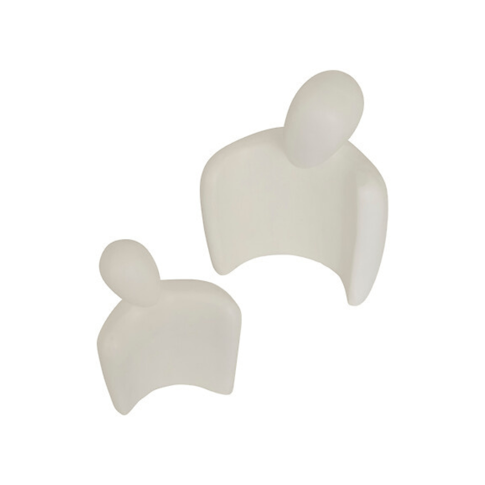 Alpha 55 Statue Couple Rima 22,5 cm en Résine Blanche