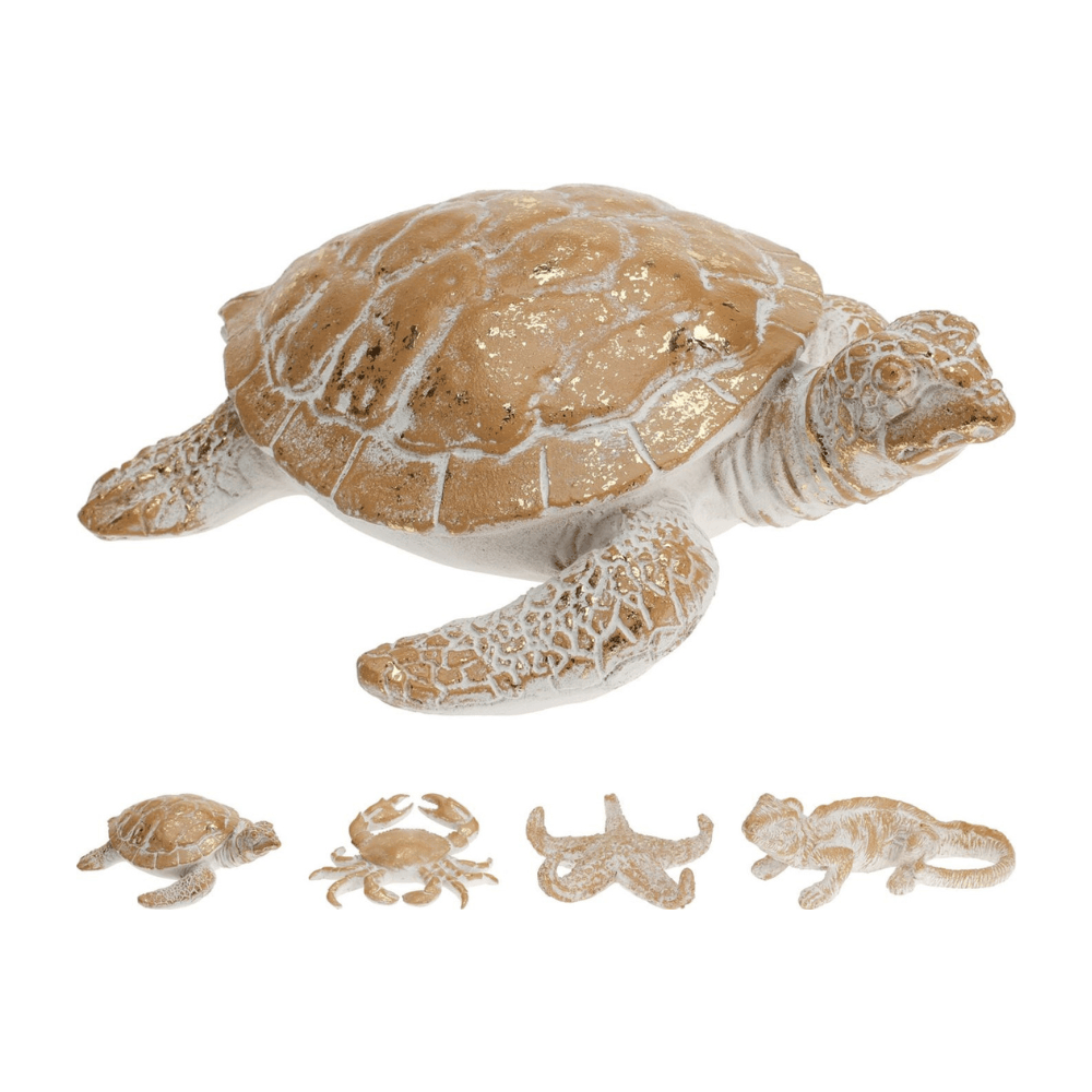 Alpha 55 Statue marine résine étoile crabe tortue iguane