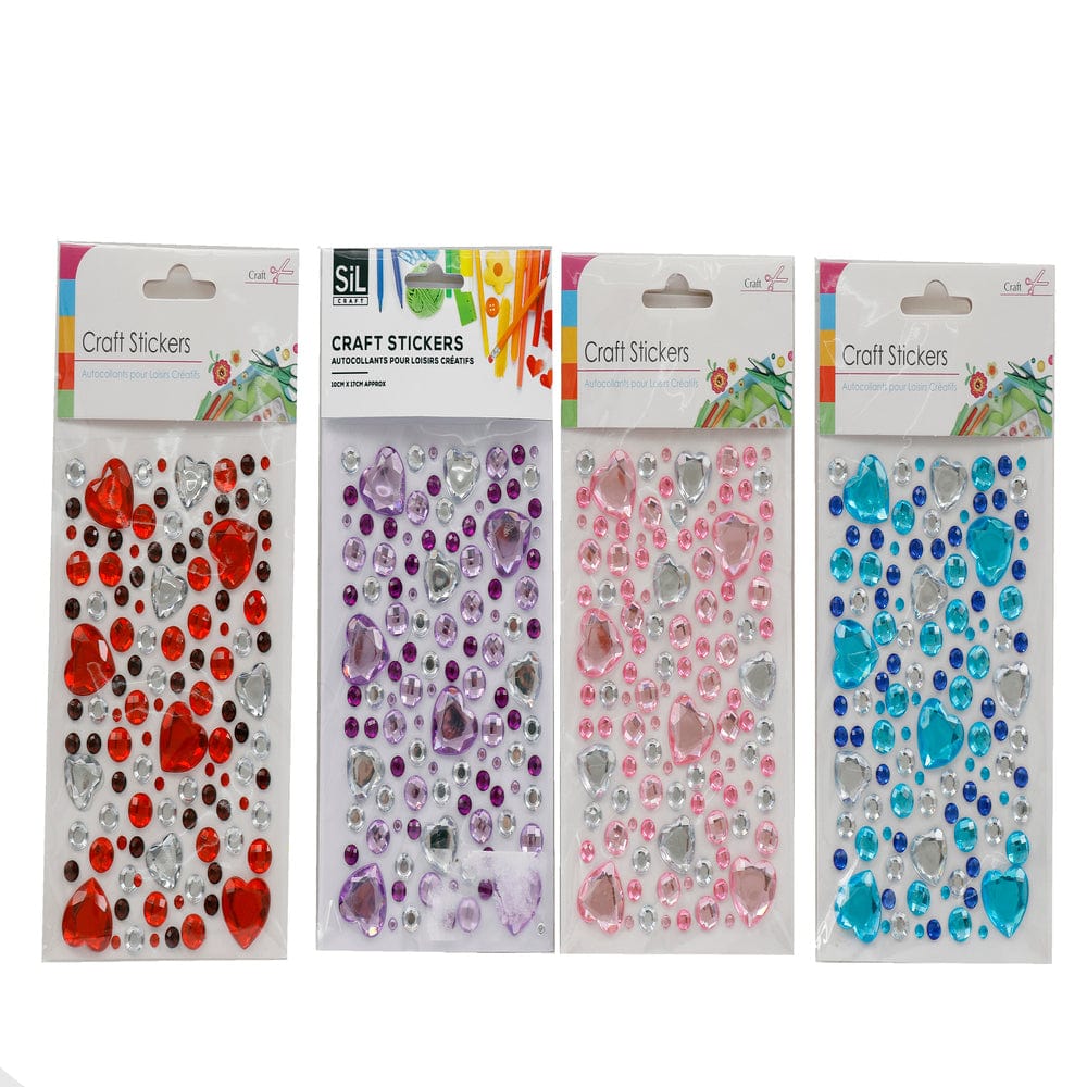 Alpha 55 Stickers cœur brillants