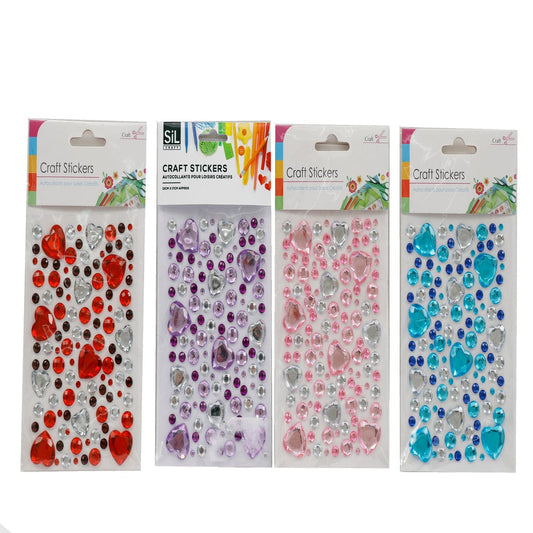 Alpha 55 Stickers cœur brillants