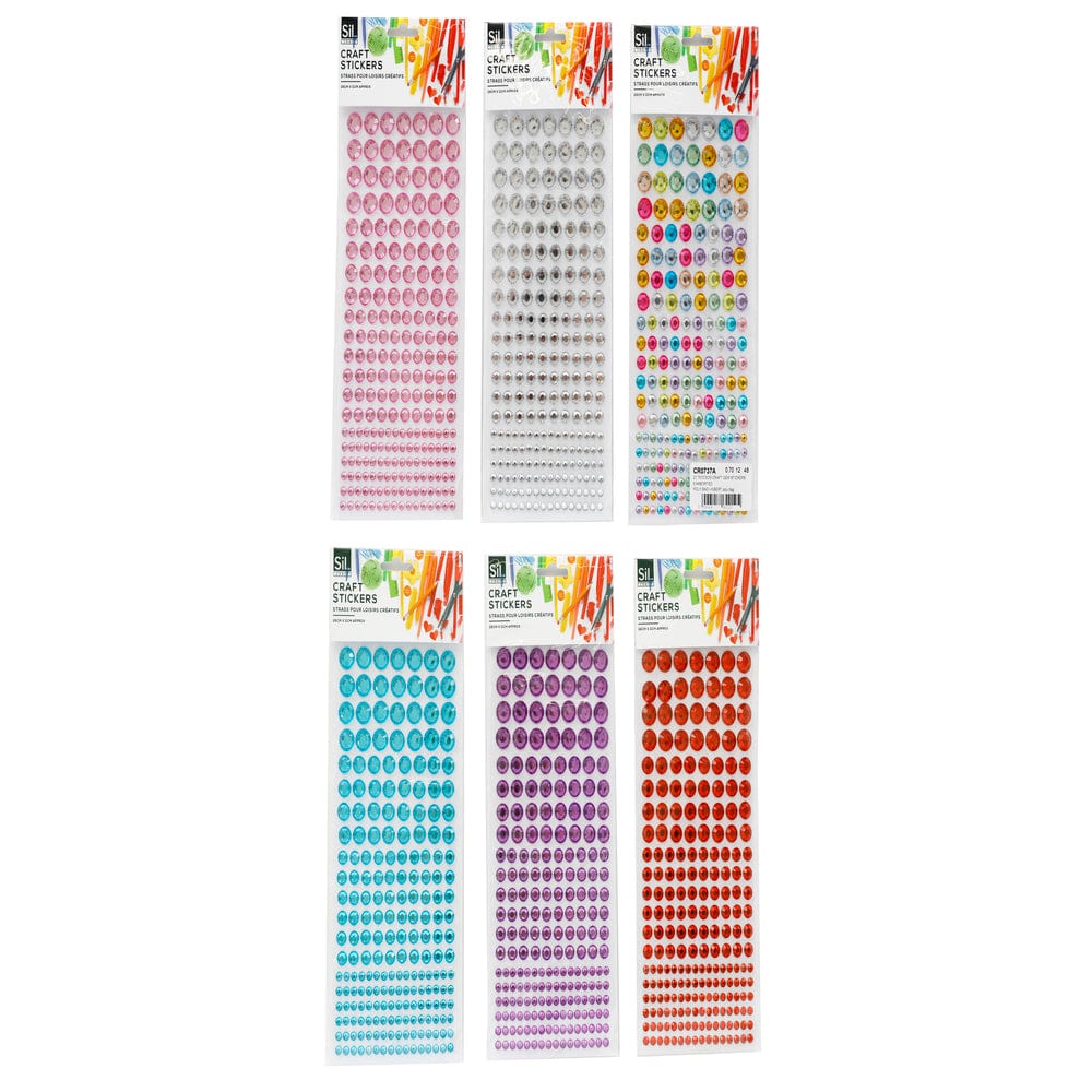 Alpha 55 Stickers décoratifs strass brillants