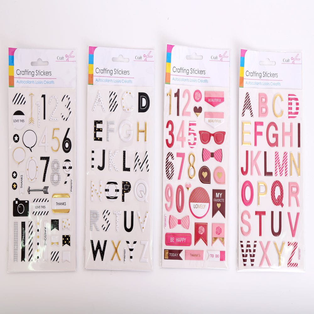 Alpha 55 Stickers lettres et chiffres autocollants