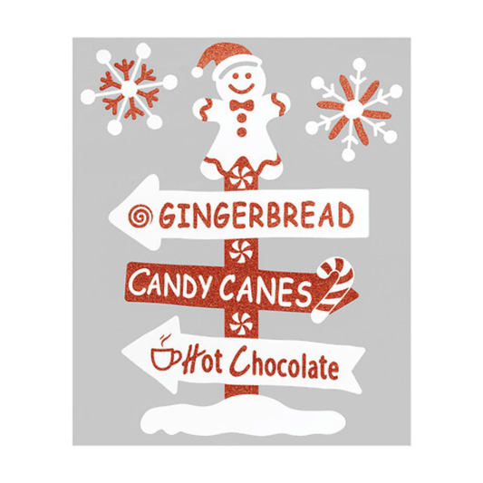 Alpha 55 Stickers Pancartes Pain d’Épice – Décor Flocons Noël
