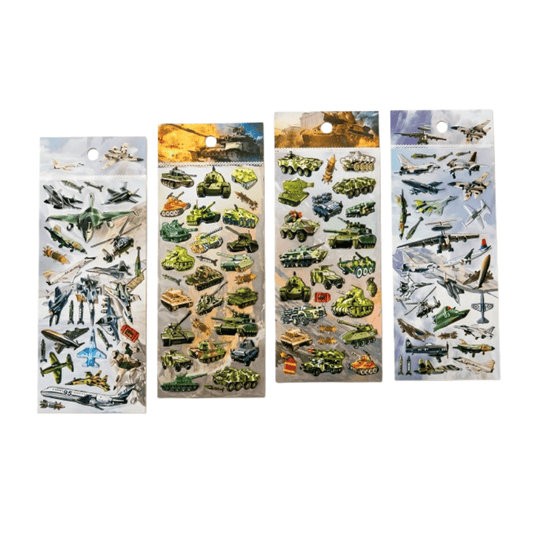 Alpha 55 Stickers relief thème guerre – Déco créative