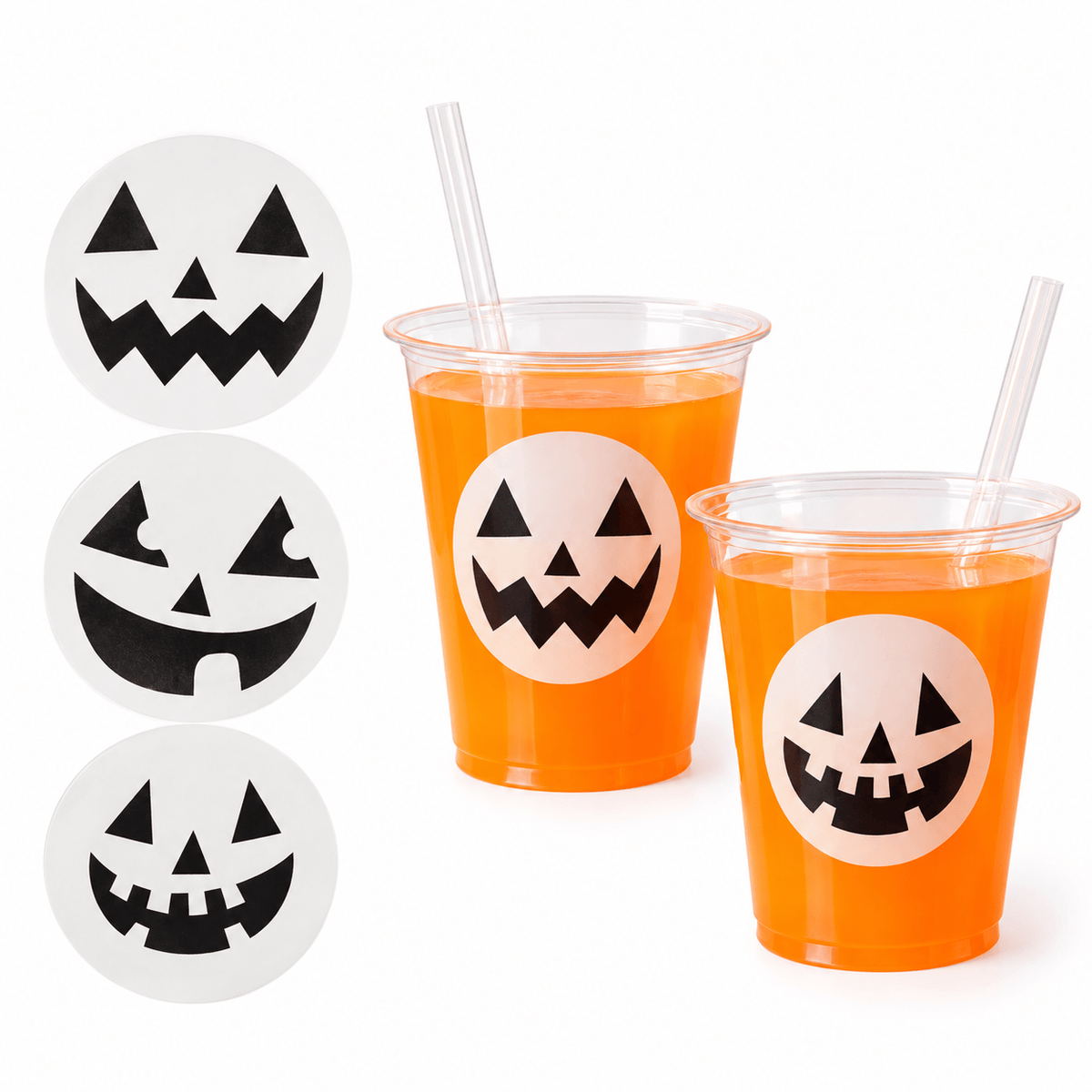 Alpha 55 Stickers Verre 16 Pièces Citrouilles – Halloween