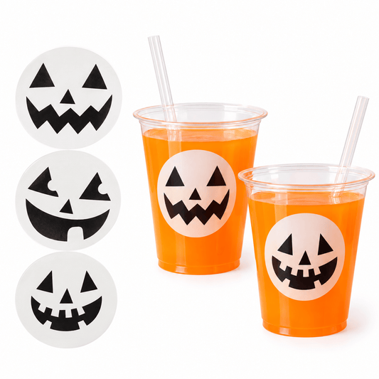 Alpha 55 Stickers Verre 16 Pièces Citrouilles – Halloween