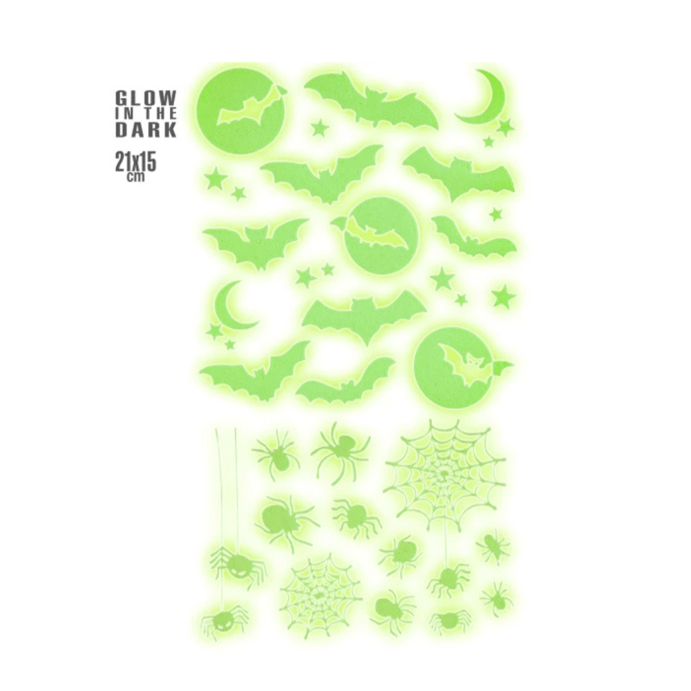 Alpha 55 Stickers Vitre 21 x 15 cm Glow in the Dark Halloween