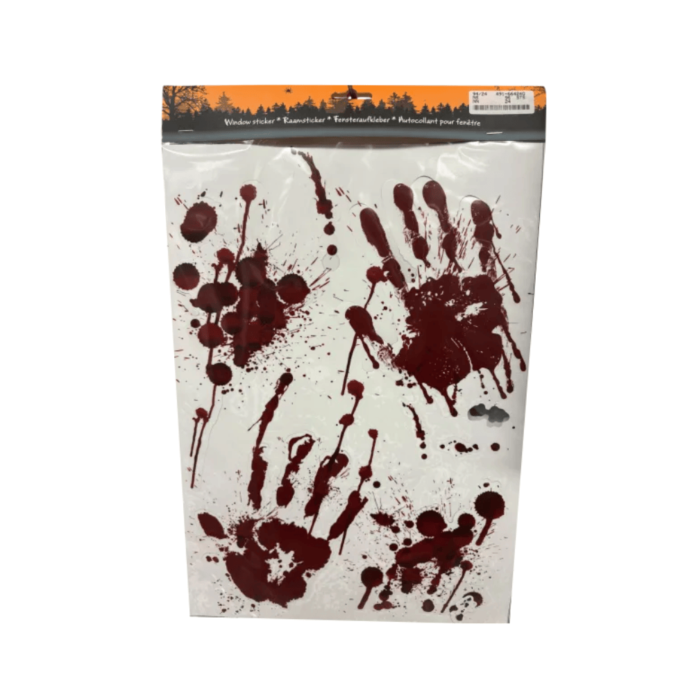 Alpha 55 Stickers Vitre Empreintes de Sang Halloween