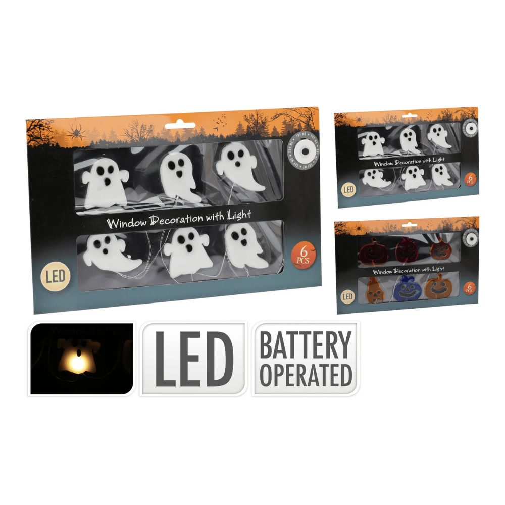 Alpha 55 Stickers Vitre Lumineux 2 Assortiments Halloween
