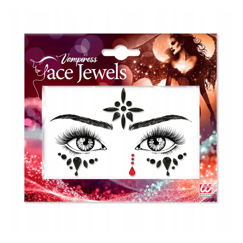 Alpha 55 Strass Visage Adulte Vampire – Halloween