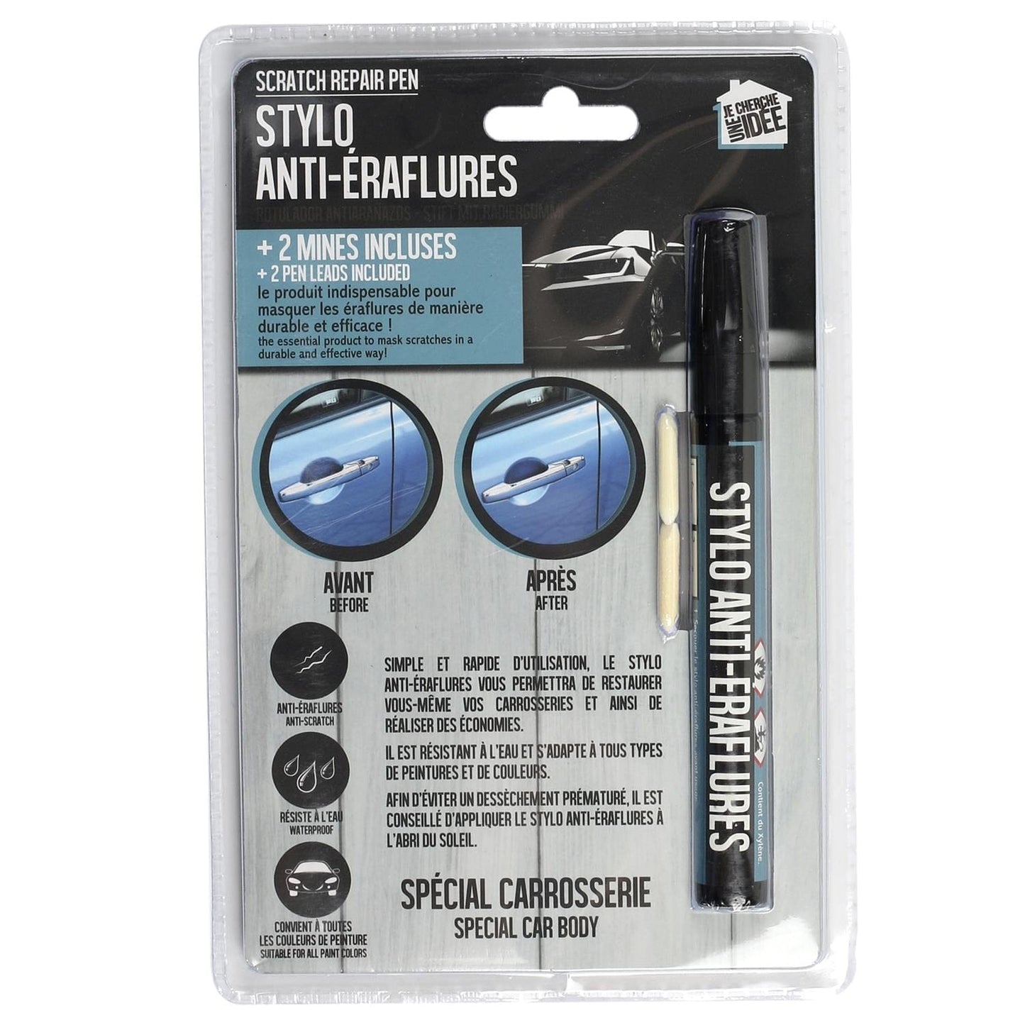 Alpha 55 Stylo anti-éraflures noir - 14 cm