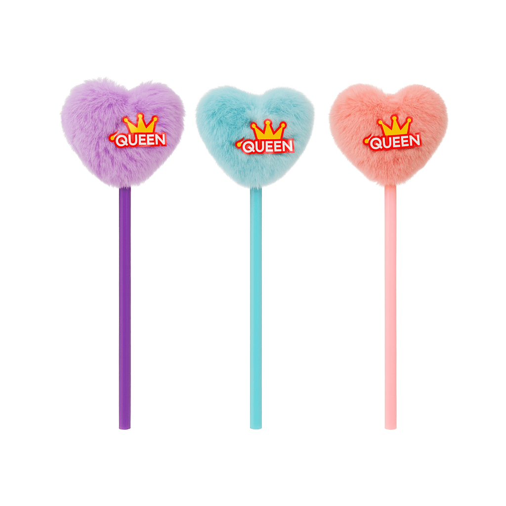 Alpha 55 Stylo cœur à pompon