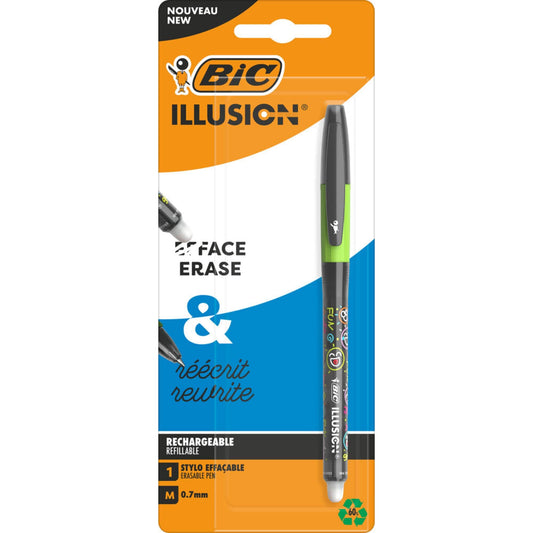 Alpha 55 Stylo gel effaçable BIC Illusion  en blister.