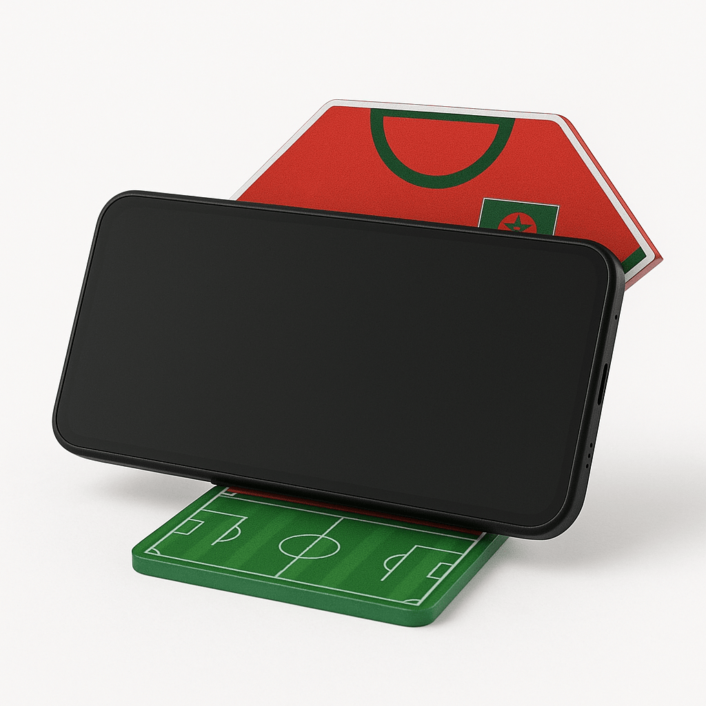 Alpha 55 Support Téléphone Maroc Maillot Rouge – Fan Style