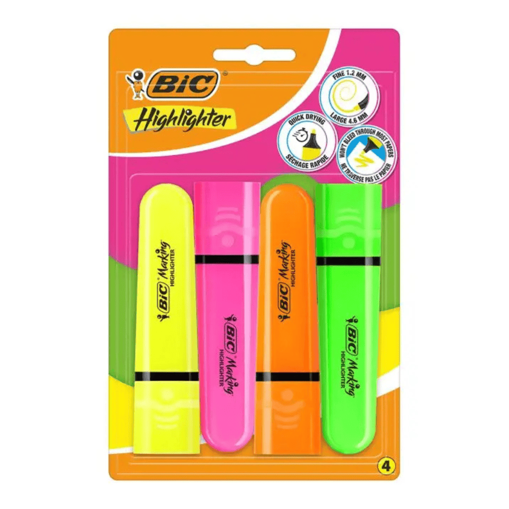Alpha 55 Surligneurs BIC Marking Flat Fluo