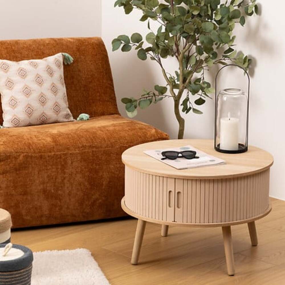 Alpha 55 Table basse 2 portes Nyos beige design moderne