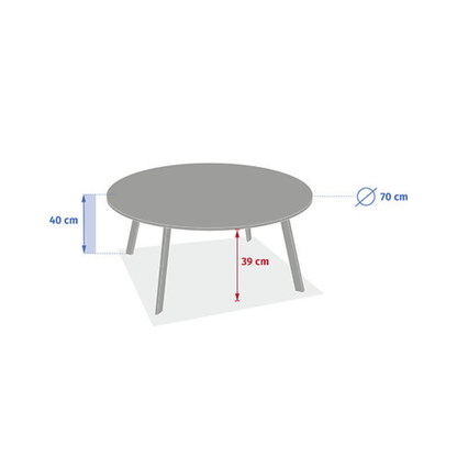 Alpha 55 Table basse d’appoint Saona laurier élégante