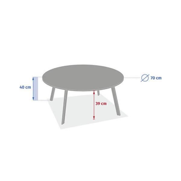 Alpha 55 Table basse d’appoint Saona laurier élégante