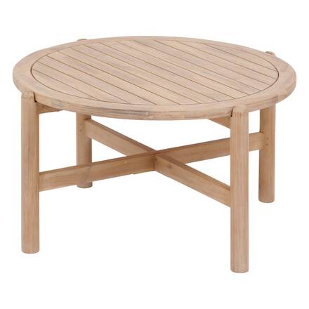 Alpha 55 Table basse ronde en acacia 85,4 × 85,4 × 48 cm