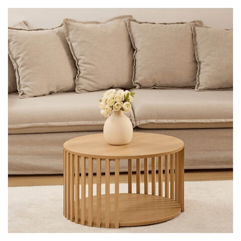 Alpha 55 Table Basse Slat Moderne et Élégante