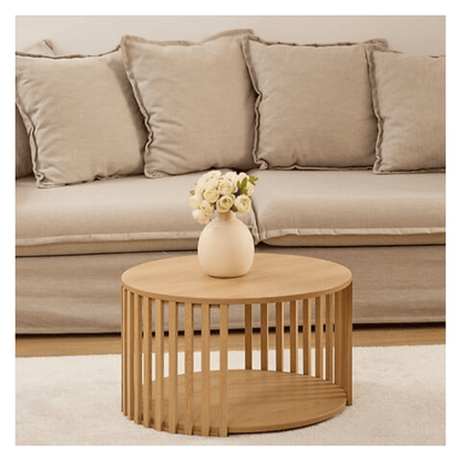 Alpha 55 Table Basse Slat Moderne et Élégante