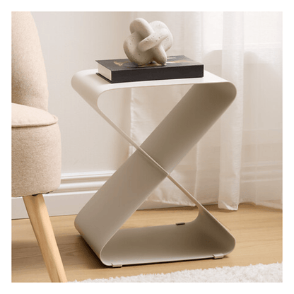 Alpha 55 Table Café Elder en Métal Beige Élégante