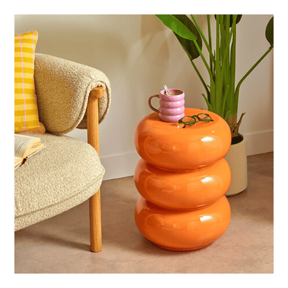Alpha 55 Table café Stoneto glossy orange design