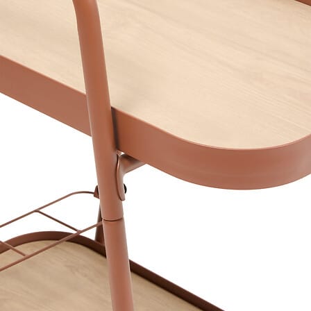 Alpha 55 Table d'appoint Easiness Marron acajou