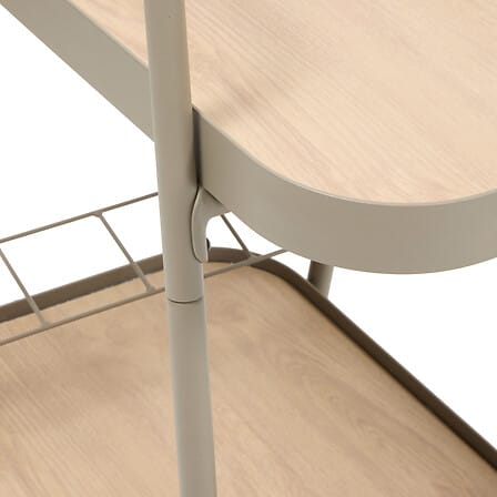Alpha 55 Table d'appoint Easiness Marron acajou