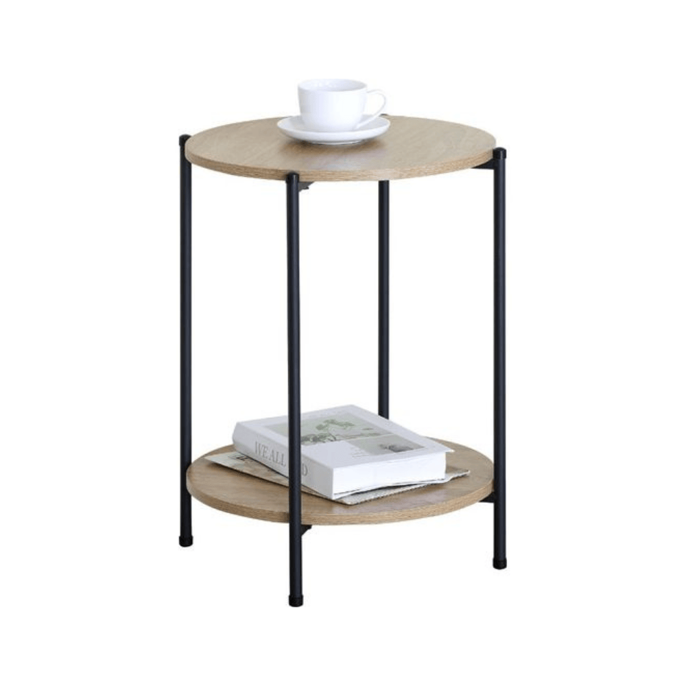 Alpha 55 Table d’Appoint en Bois – Design Naturel & Élégant