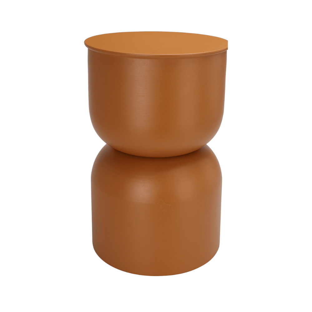 Alpha 55 Table d’Appoint Métal Caramel Mat 46 x 31 cm