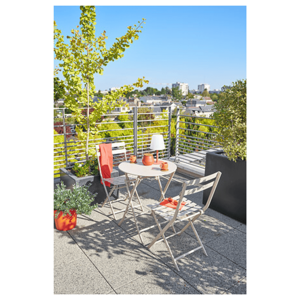 Alpha 55 Table de Jardin Ronde Pratique et Élégante