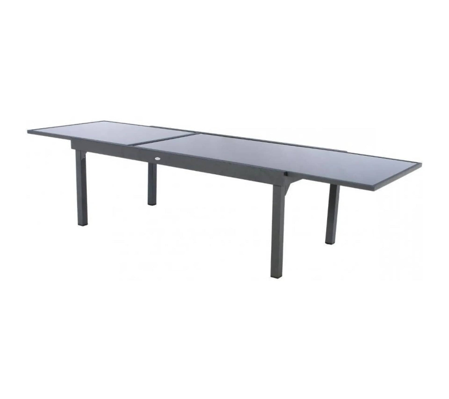 Alpha 55 Table extensible piazza 12 places 200x75 cm - Gris