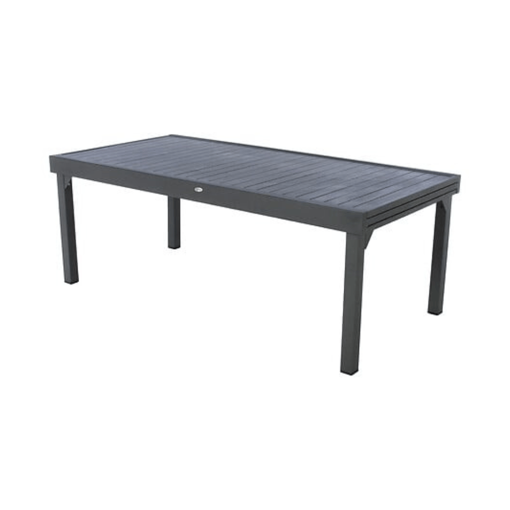 Alpha 55 Table extensible Piazza 12 places en aluminium graphite