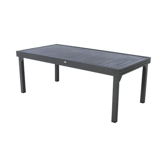Alpha 55 Table extensible Piazza 12 places en aluminium graphite