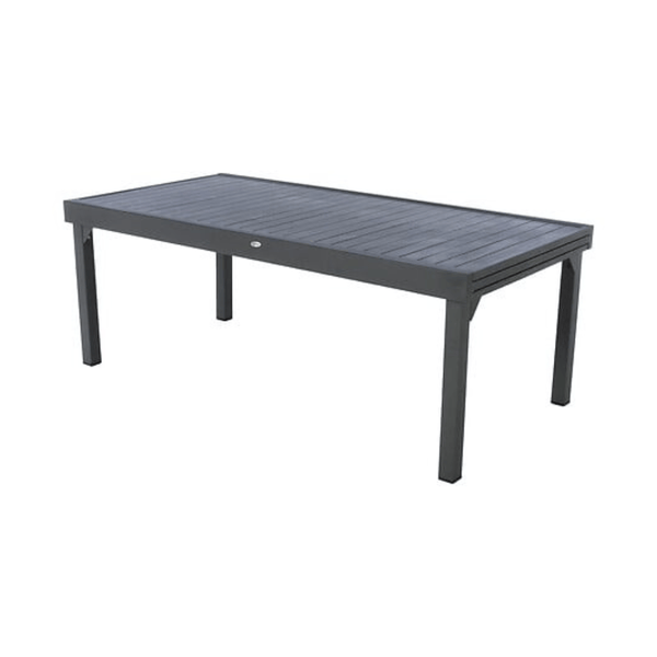 Alpha 55 Table extensible Piazza 12 places en aluminium graphite