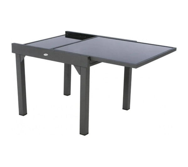 Alpha 55 Table extensible piazza 8 places 90x75 cm - Gris