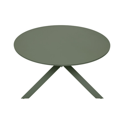 Alpha 55 Table Oryon ronde 6 places en aluminium et verre